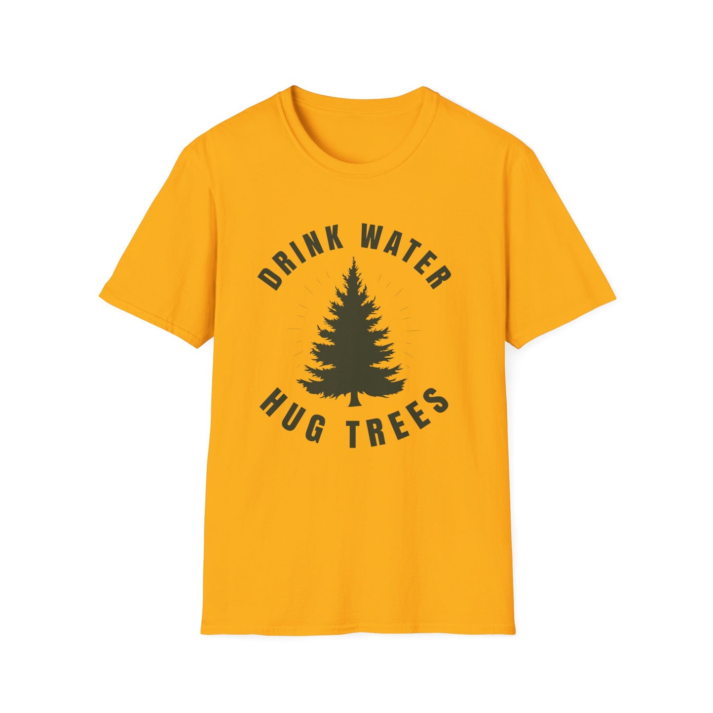 Drink Water Hug Trees T-Shirt — Nature Lover Eco Tee