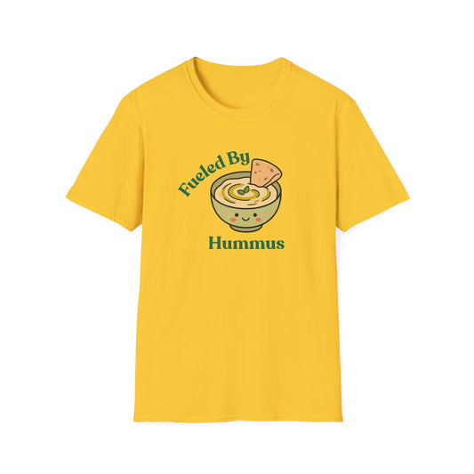 Fueled By Hummus T-Shirt — Cute Vegan Food Graphic Tee