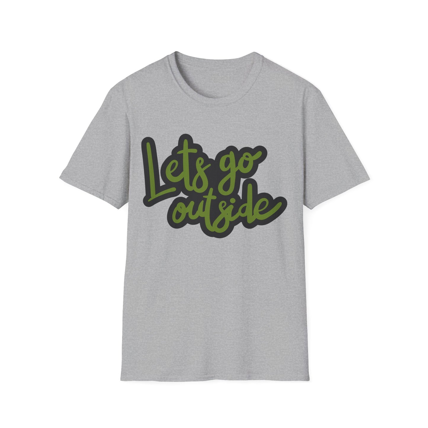 Lets Go Outside T-Shirt — Adventure Outdoor Graphic Tee