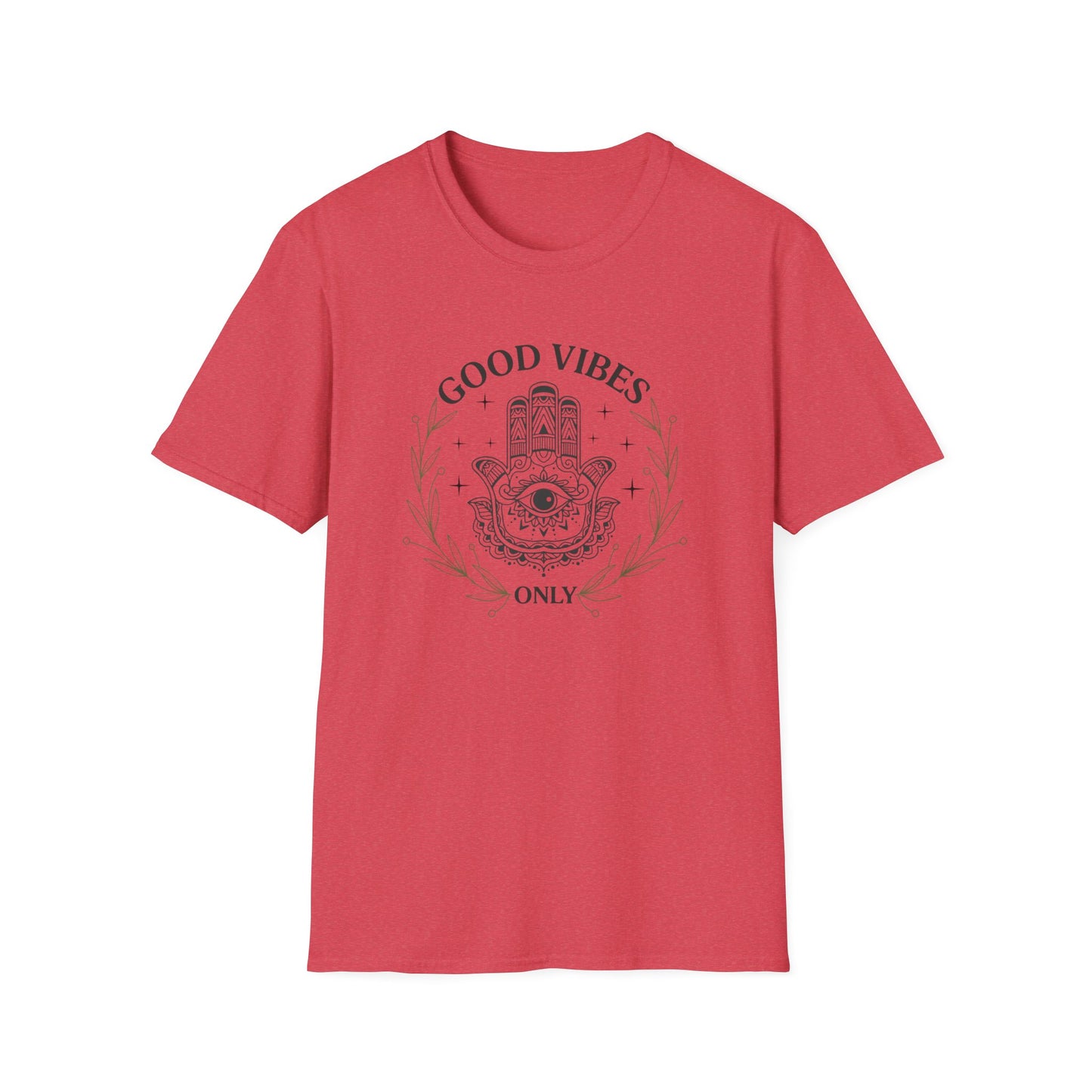 Good Vibes Hamsa T-Shirt — Spiritual Boho Graphic Tee