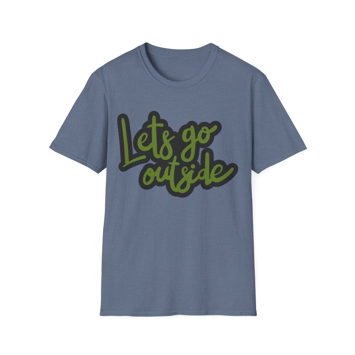 Lets Go Outside T-Shirt — Adventure Outdoor Graphic Tee