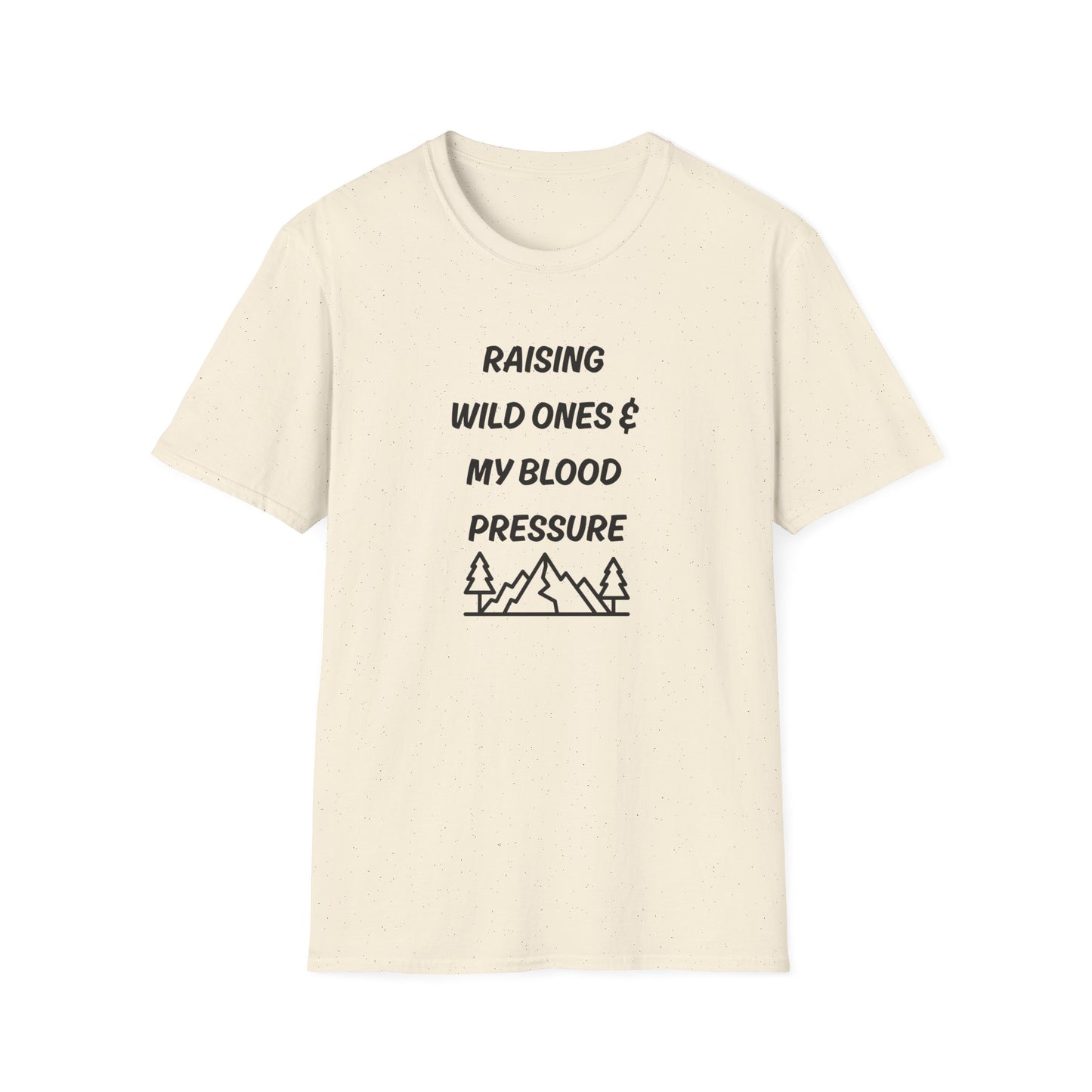 T-Shirt – “Raising Wild Ones & My Blood Pressure” Funny Mom Camping Tee