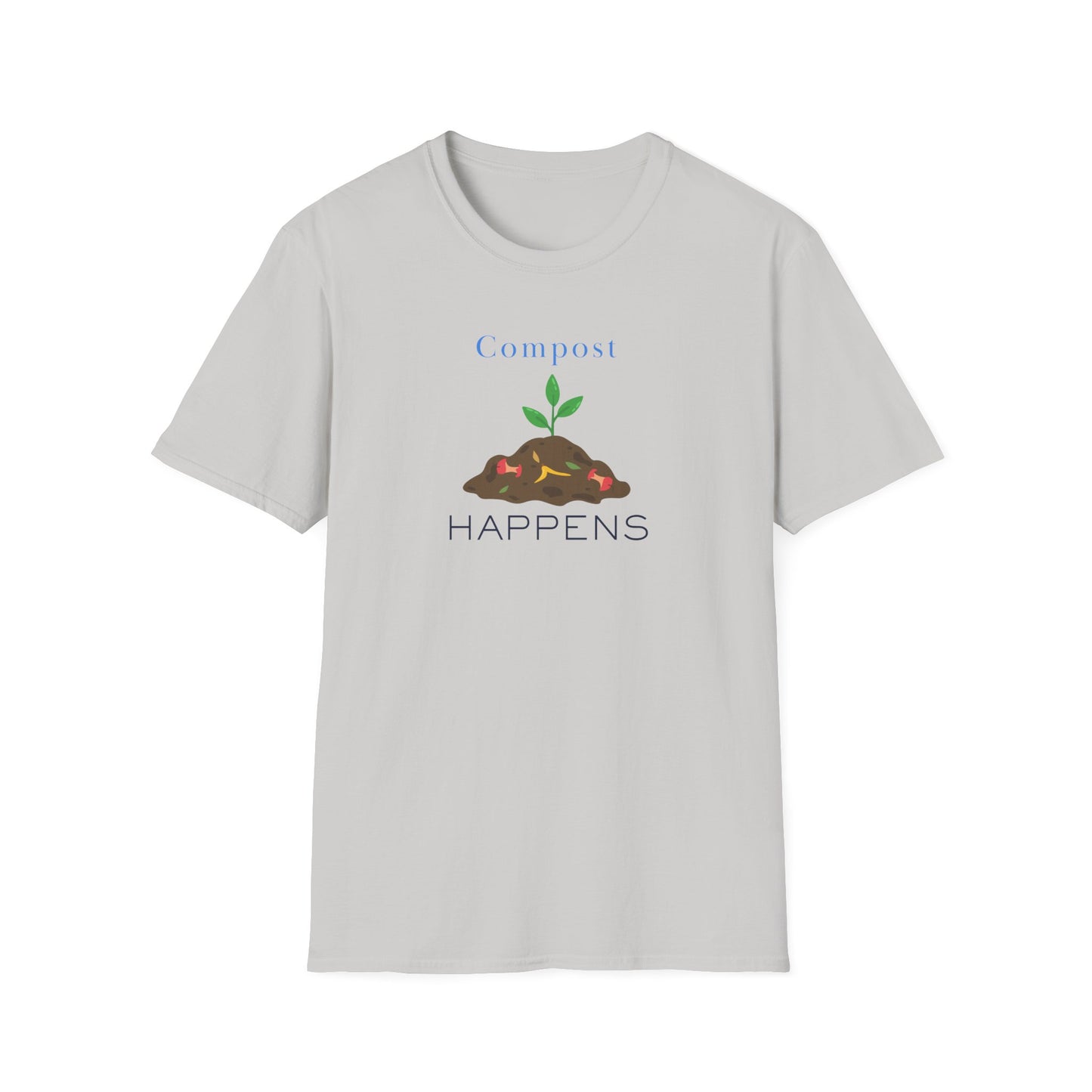 Compost Happens T-Shirt – Funny Gardening Tee with Sprout Graphic