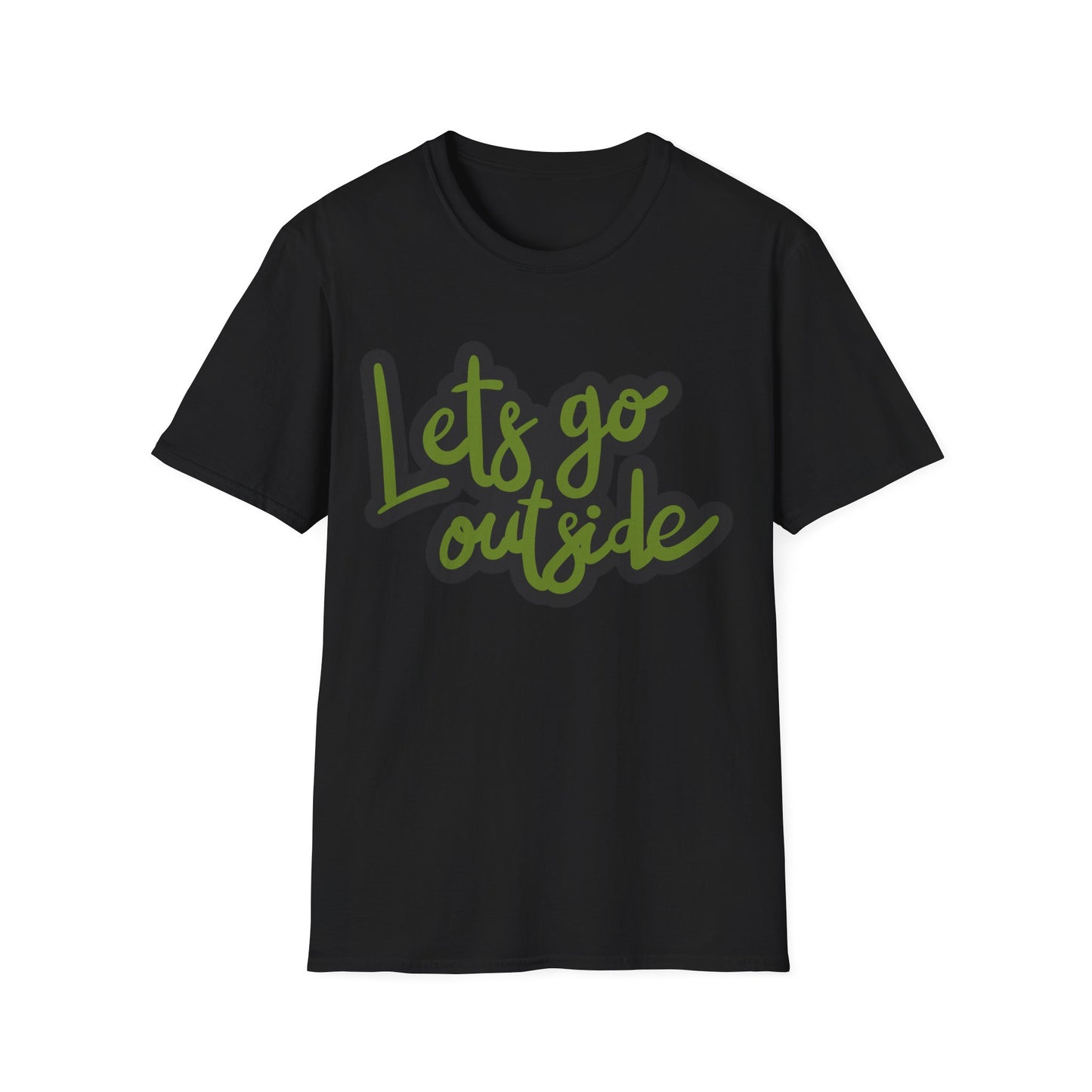 Lets Go Outside T-Shirt — Adventure Outdoor Graphic Tee