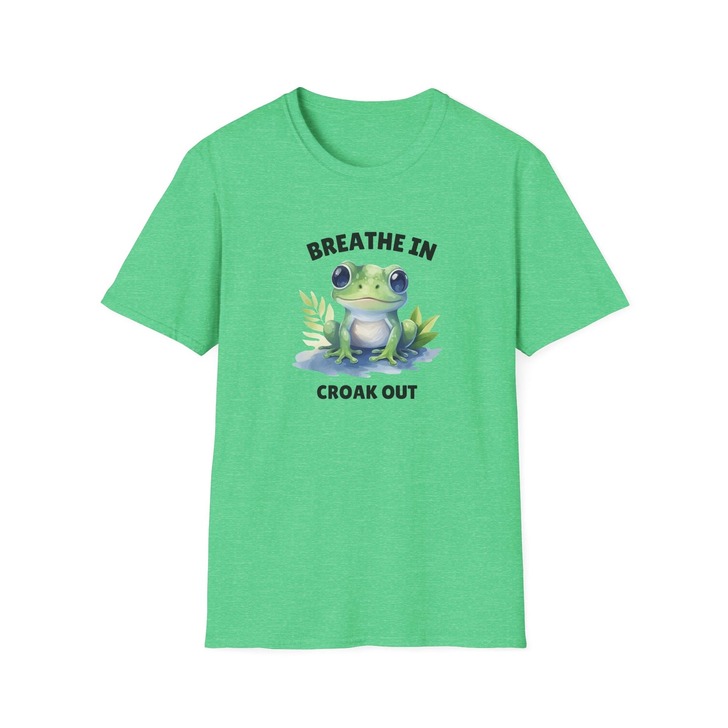 Frog "Breathe In, Croak Out" Graphic T-Shirt