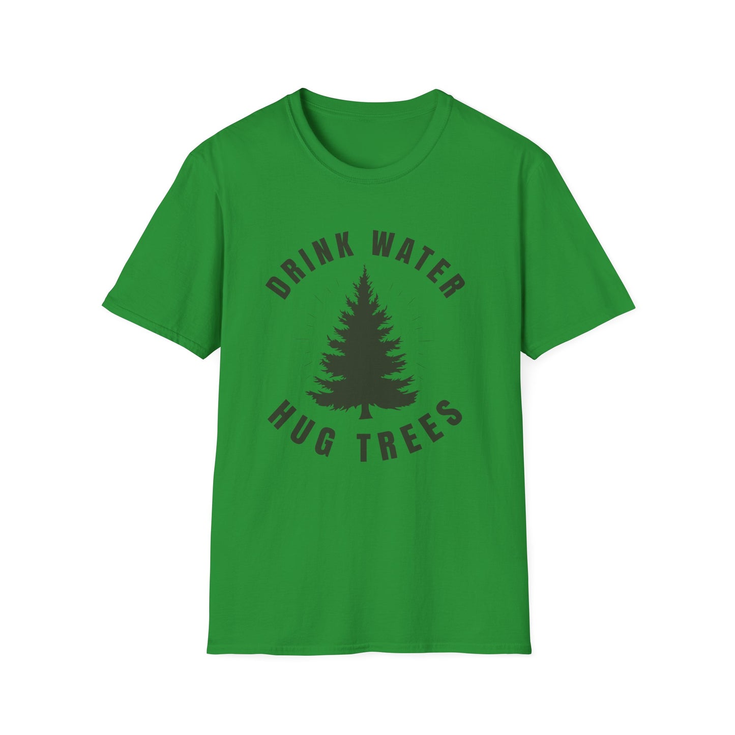 Drink Water Hug Trees T-Shirt — Nature Lover Eco Tee