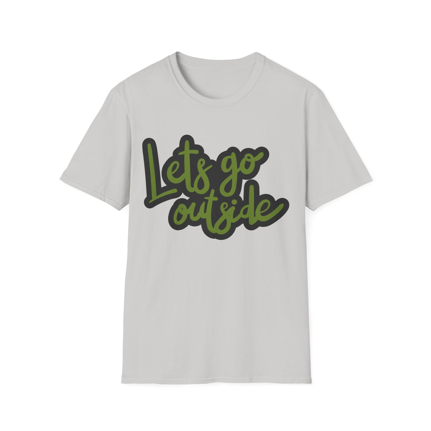 Lets Go Outside T-Shirt — Adventure Outdoor Graphic Tee