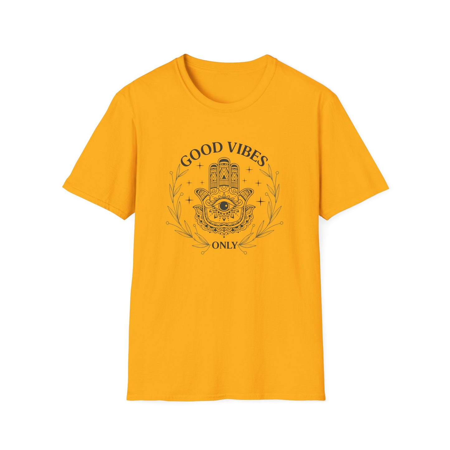 Good Vibes Hamsa T-Shirt — Spiritual Boho Graphic Tee