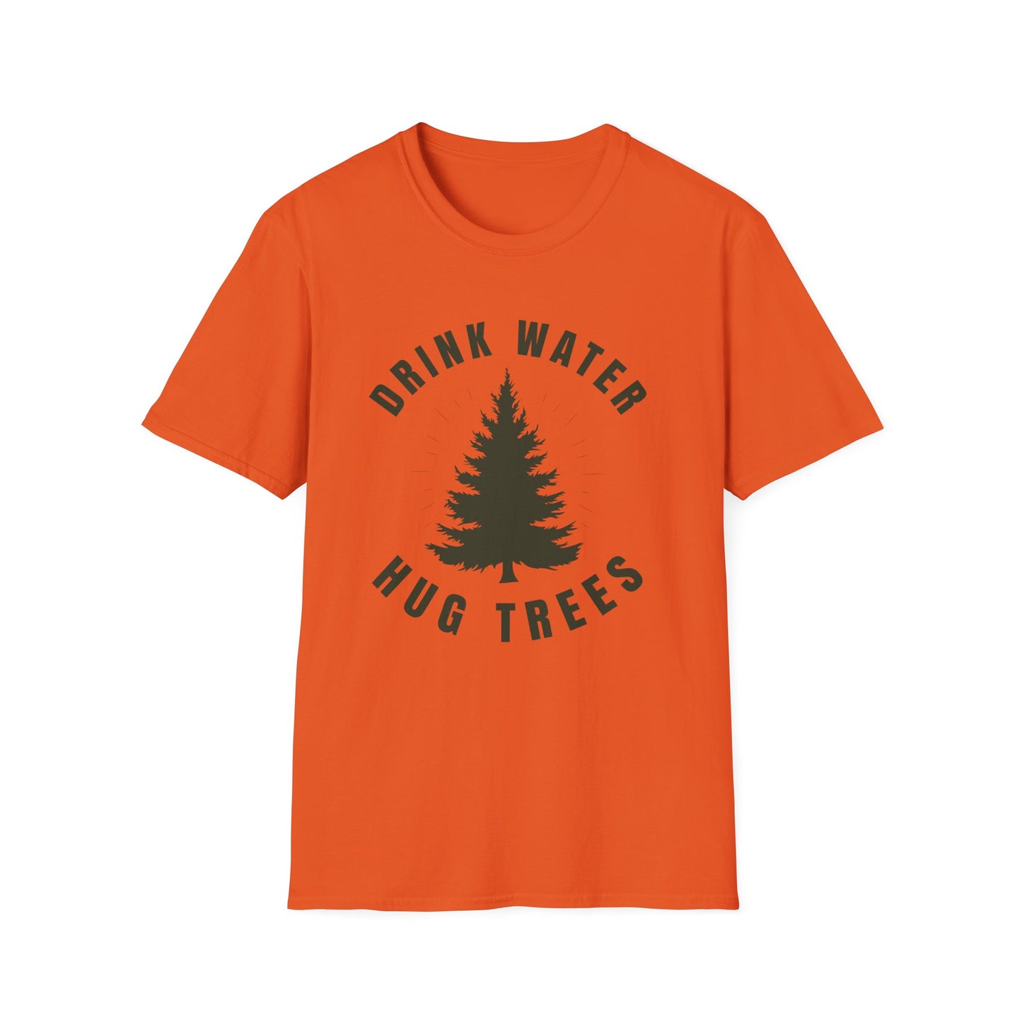 Drink Water Hug Trees T-Shirt — Nature Lover Eco Tee