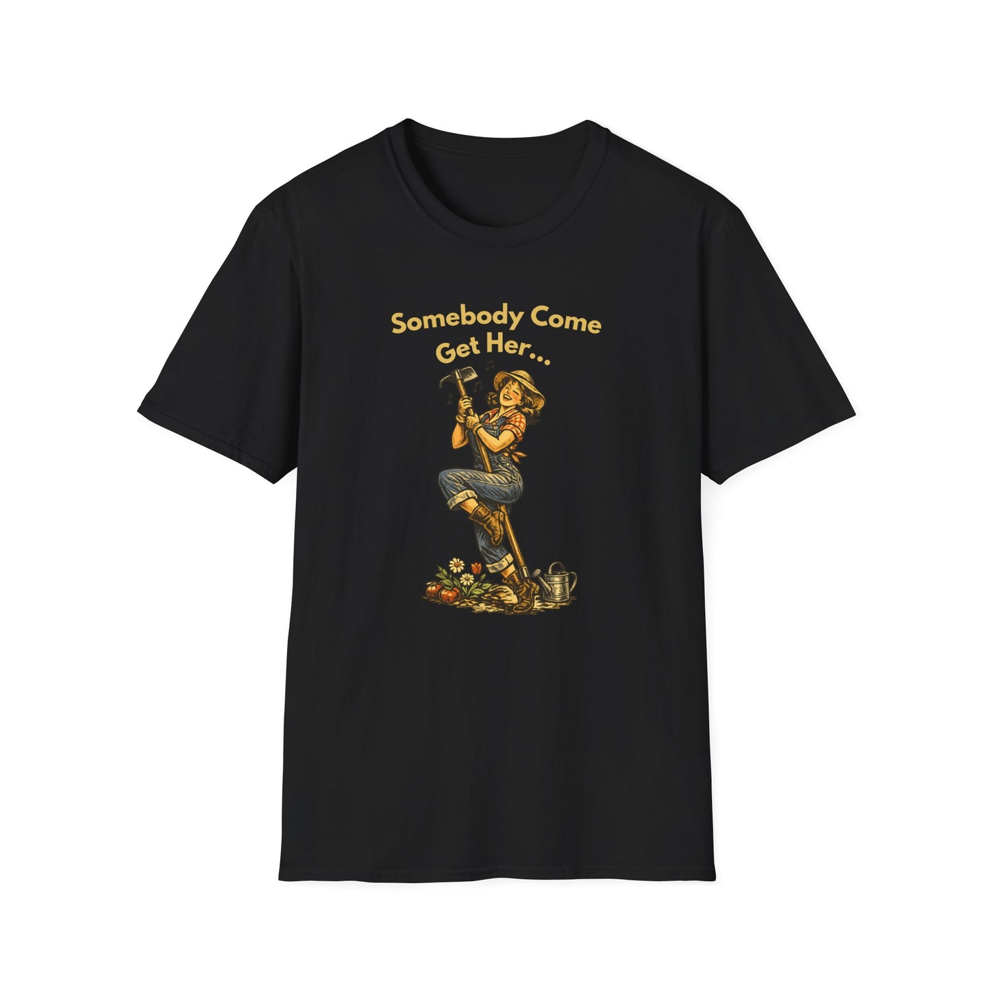 Somebody Come Get Her T-Shirt — Vintage Country Girl Graphic Tee