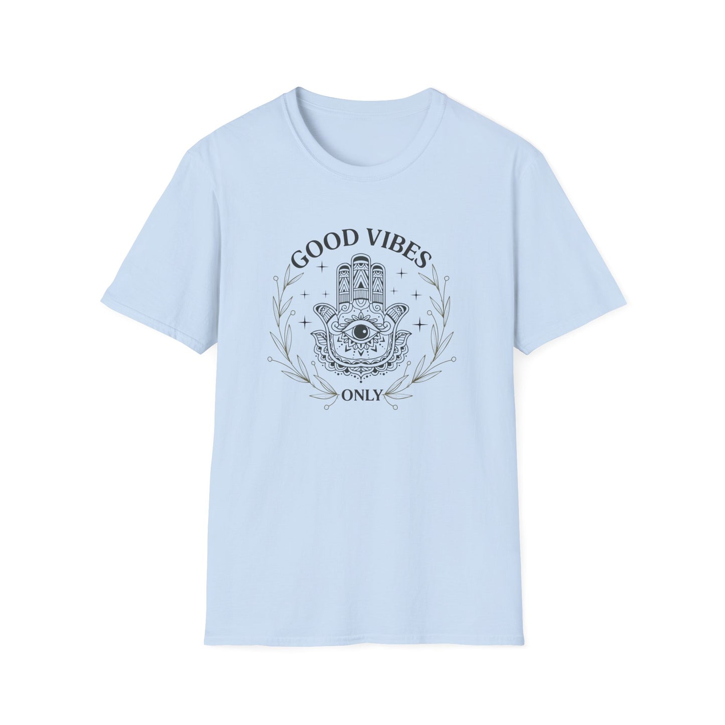 Good Vibes Hamsa T-Shirt — Spiritual Boho Graphic Tee
