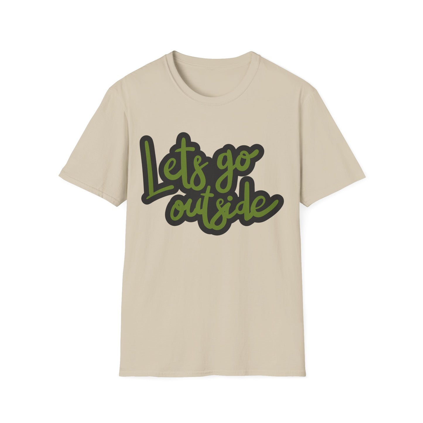 Lets Go Outside T-Shirt — Adventure Outdoor Graphic Tee