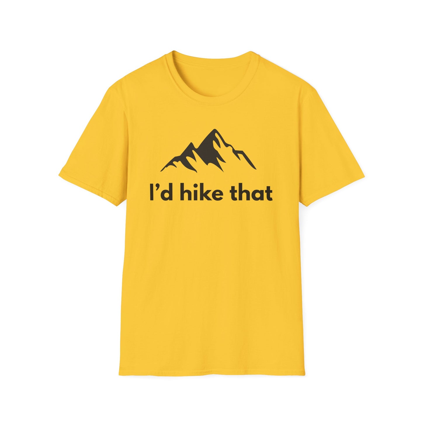 Hiking T-Shirt — "I'd Hike That" Mountain Graphic Tee
