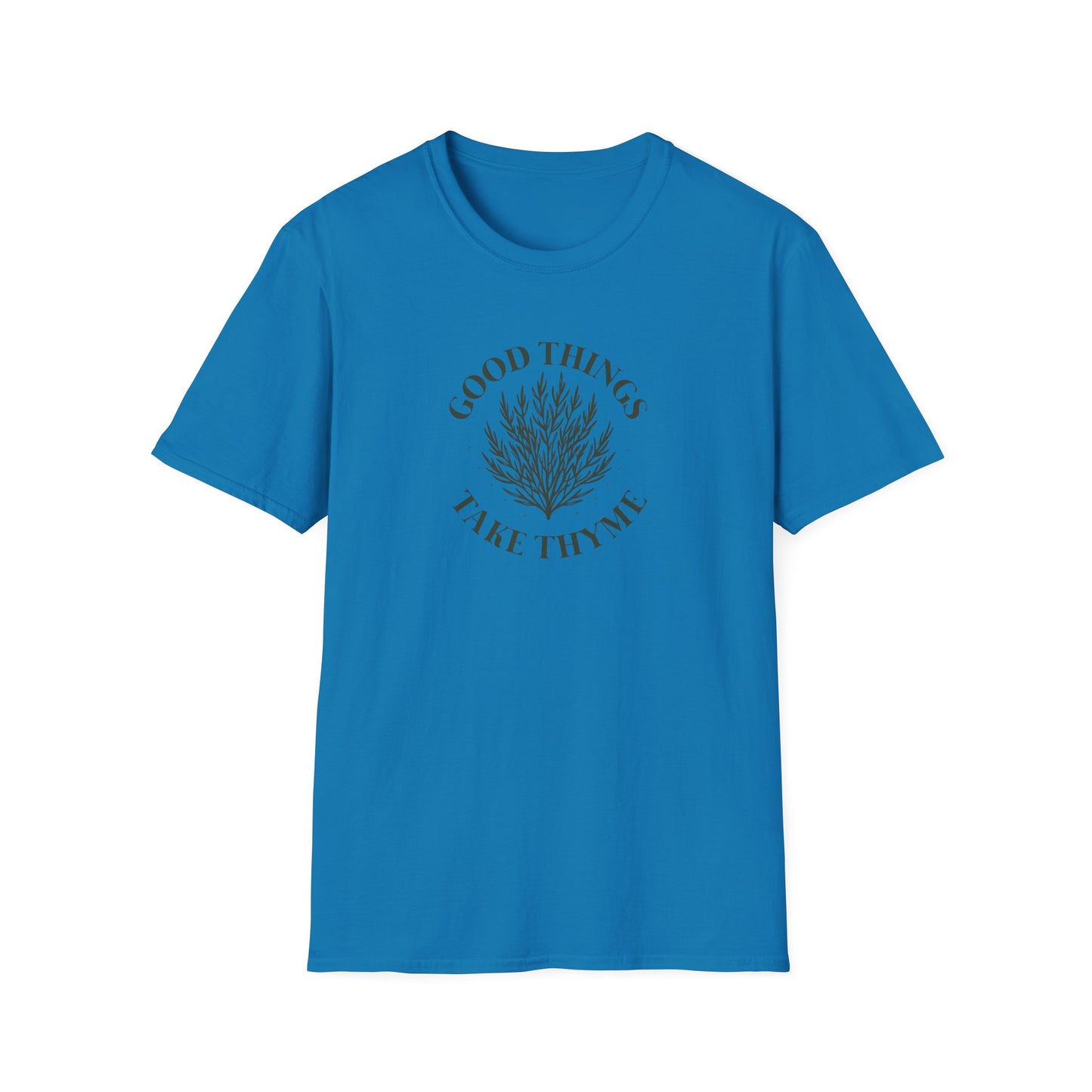 T-Shirt — "Good Things Take Time" Plant Graphic Relaxed Tee