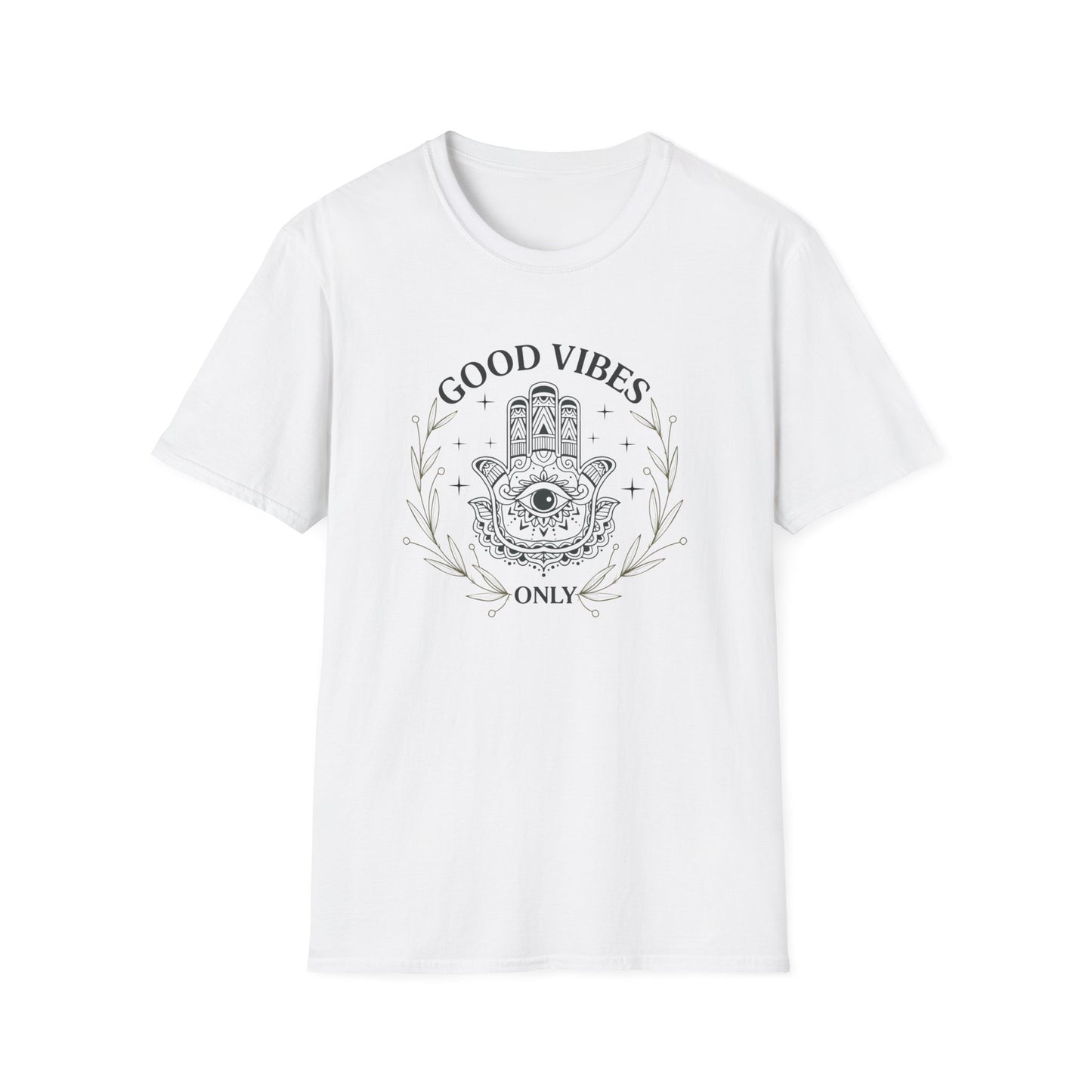 Good Vibes Hamsa T-Shirt — Spiritual Boho Graphic Tee