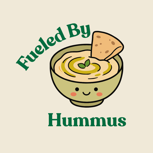 Fueled By Hummus T-Shirt — Cute Vegan Food Graphic Tee