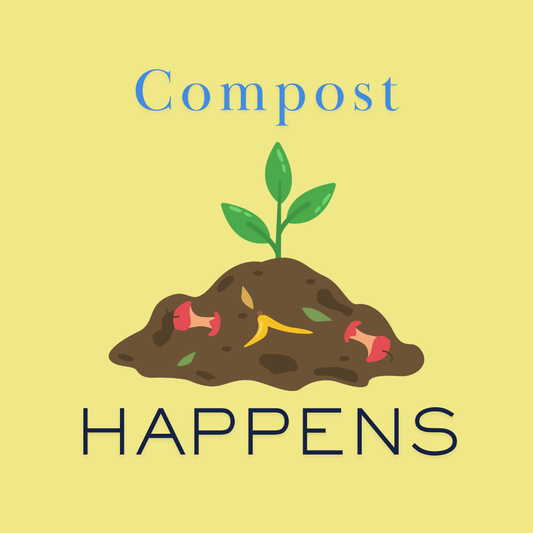 Compost Happens T-Shirt – Funny Gardening Tee with Sprout Graphic