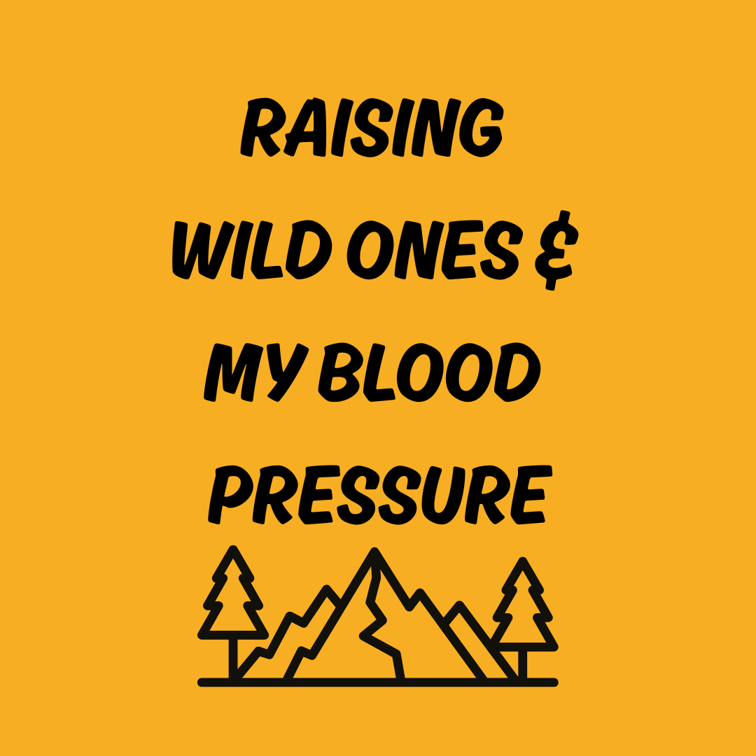 T-Shirt – “Raising Wild Ones & My Blood Pressure” Funny Mom Camping Tee