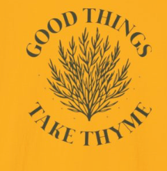 T-Shirt — "Good Things Take Time" Plant Graphic Relaxed Tee
