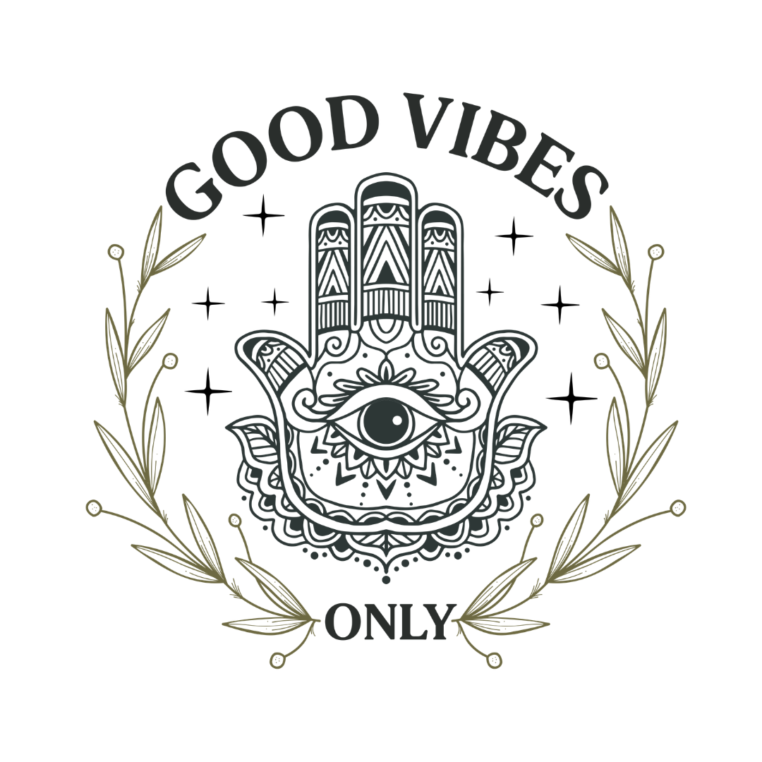 Good Vibes Hamsa T-Shirt — Spiritual Boho Graphic Tee