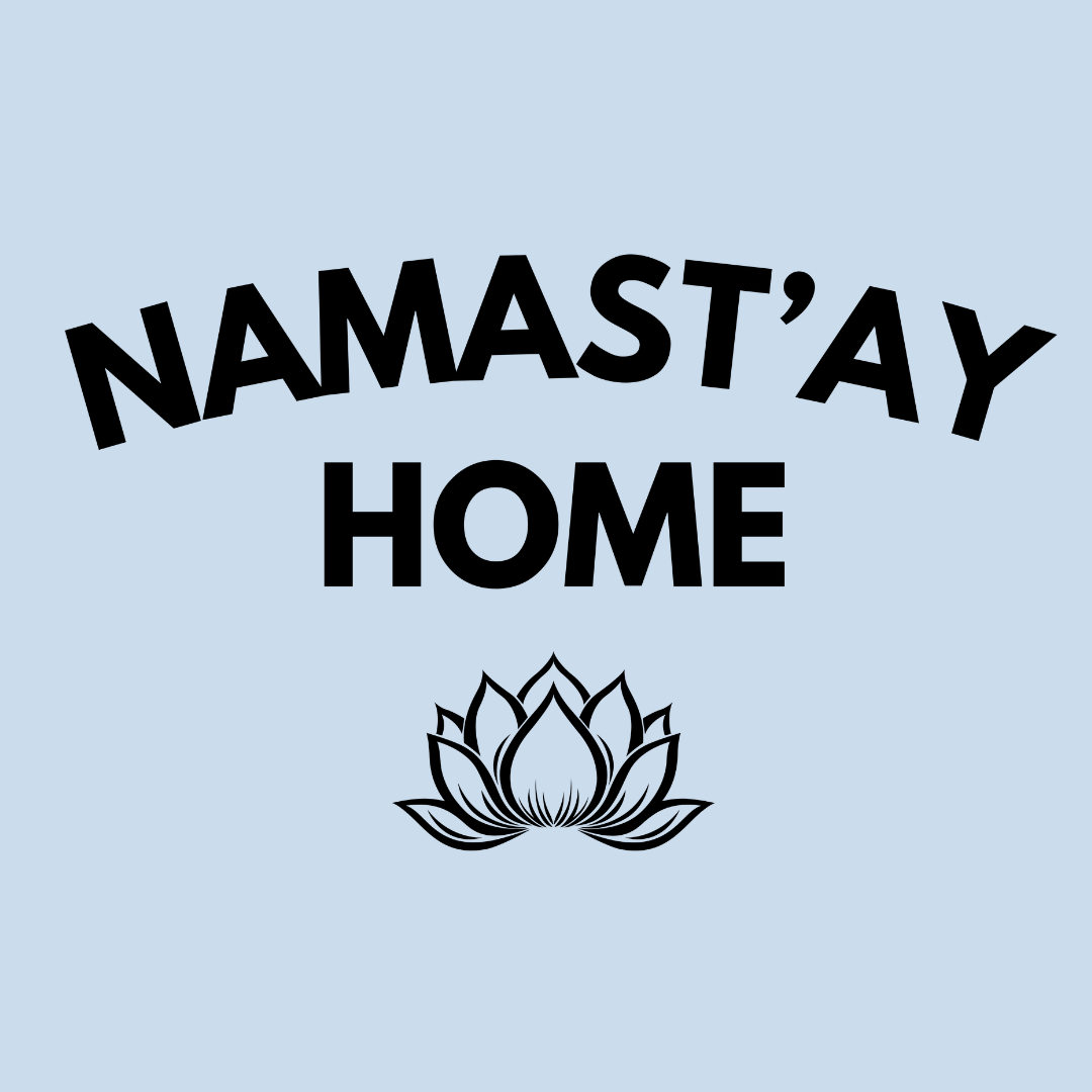 Namast'ay Home T-Shirt — Funny Yoga Lotus Tee for Homebodies