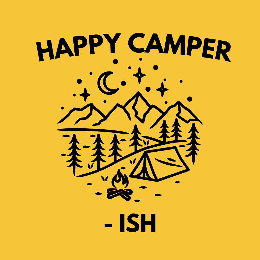 Happy Camper T-Shirt — Vintage Mountain Camping Graphic Tee