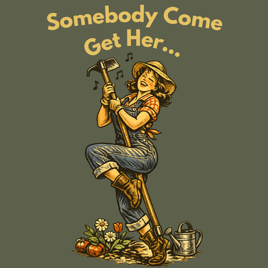 Somebody Come Get Her T-Shirt — Vintage Country Girl Graphic Tee