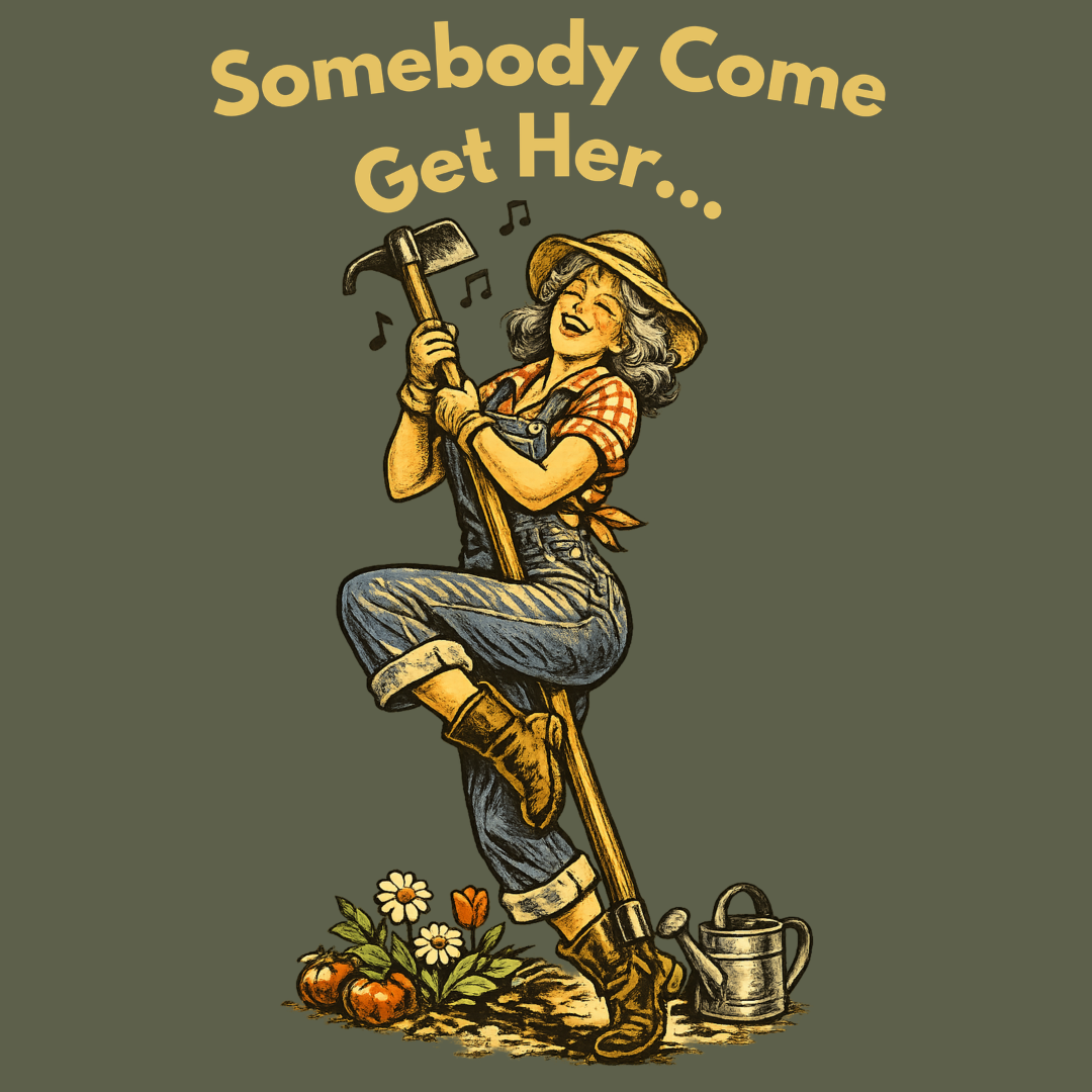 T-Shirt — “Somebody Come Get Her” Vintage Carpenter Graphic Tee