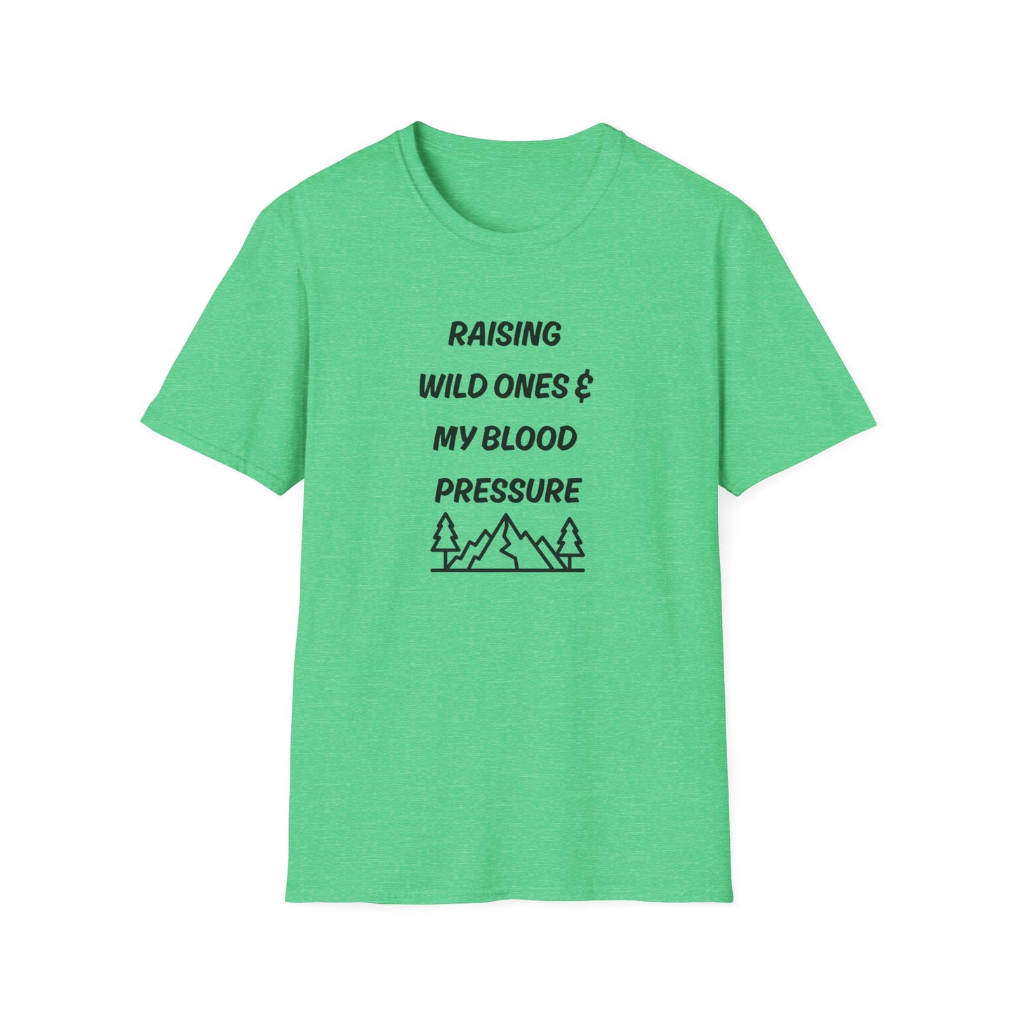 T-Shirt – “Raising Wild Ones & My Blood Pressure” Funny Mom Camping Tee