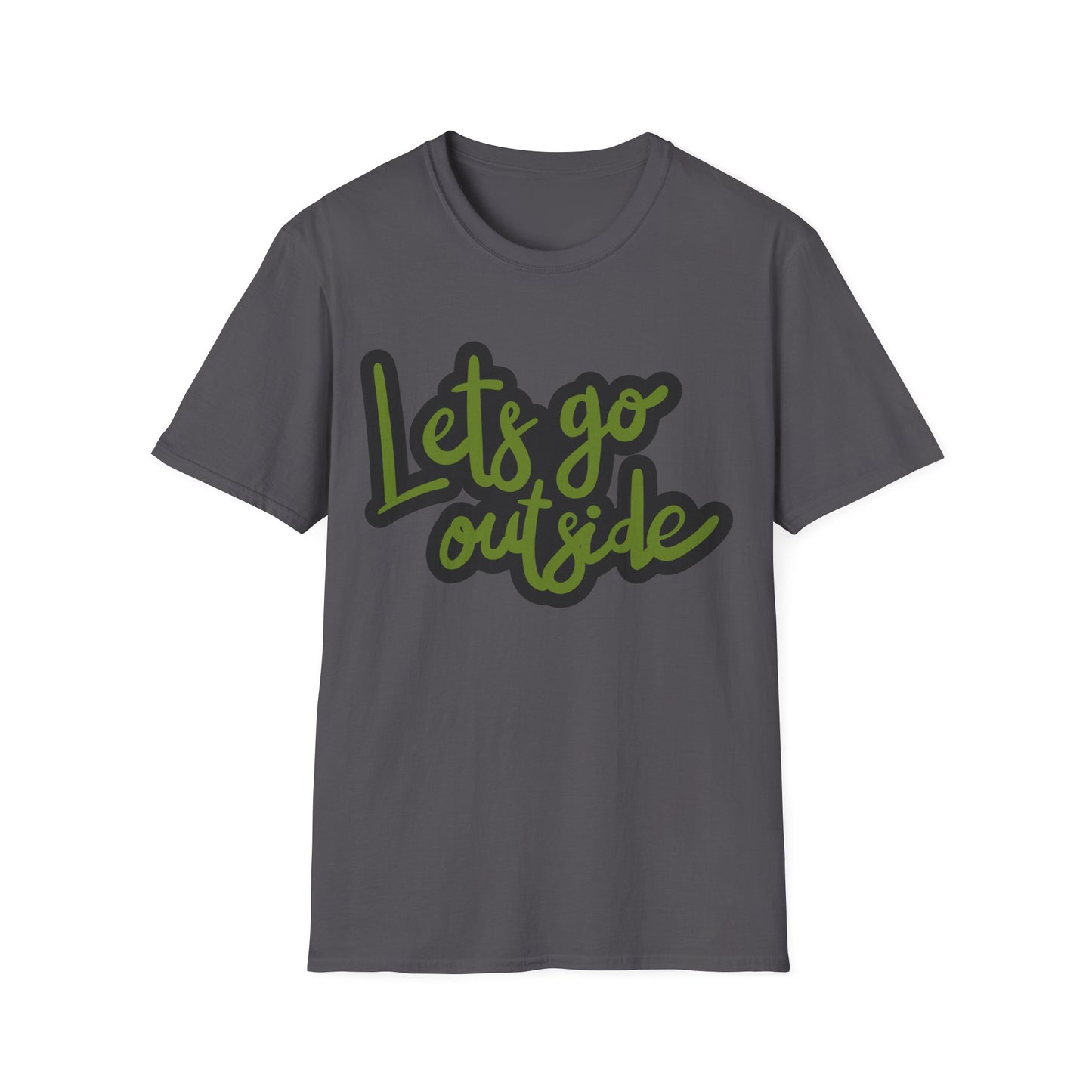 Lets Go Outside T-Shirt — Adventure Outdoor Graphic Tee