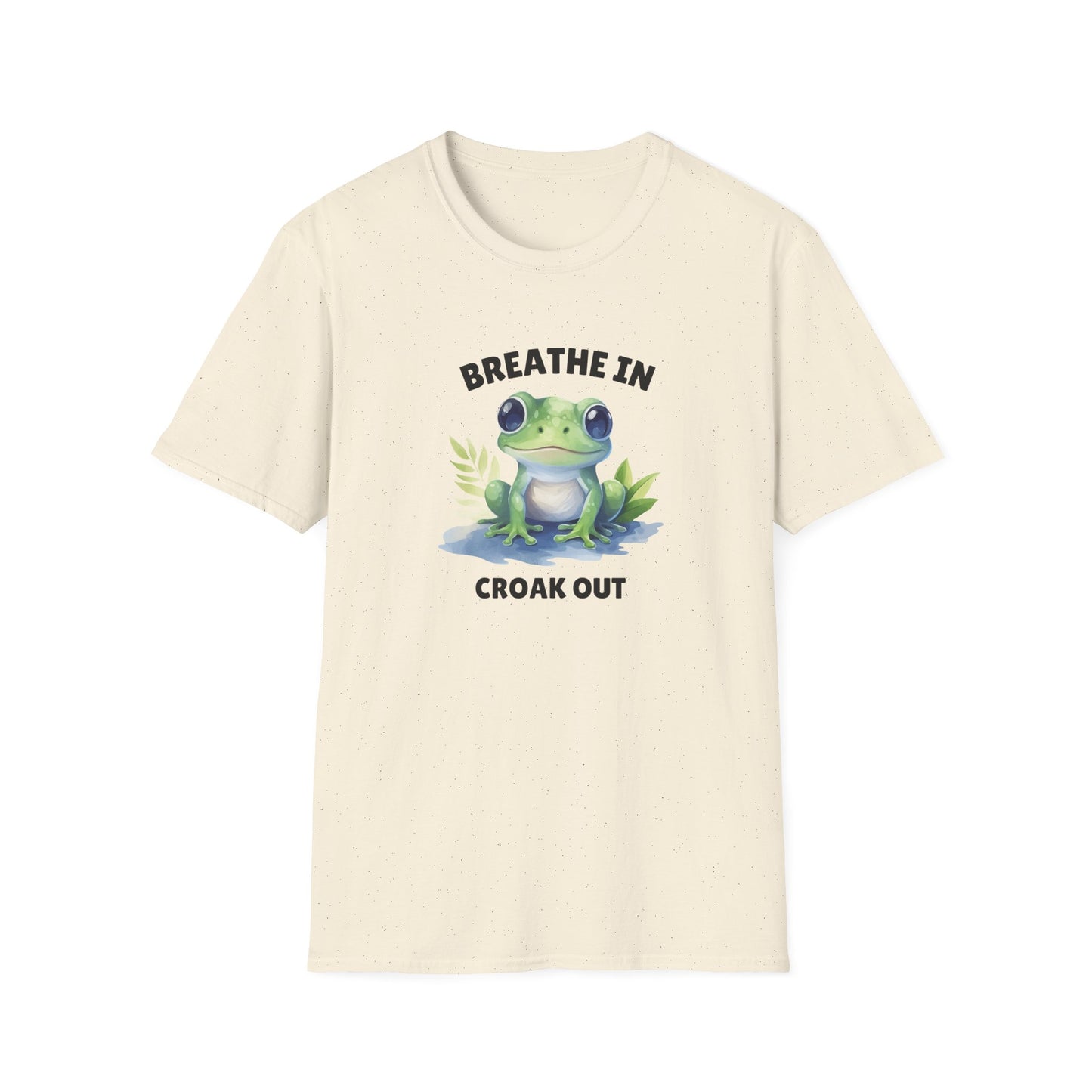 Frog "Breathe In, Croak Out" Graphic T-Shirt