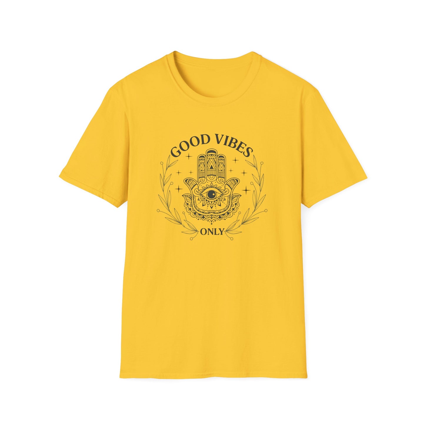 Good Vibes Hamsa T-Shirt — Spiritual Boho Graphic Tee