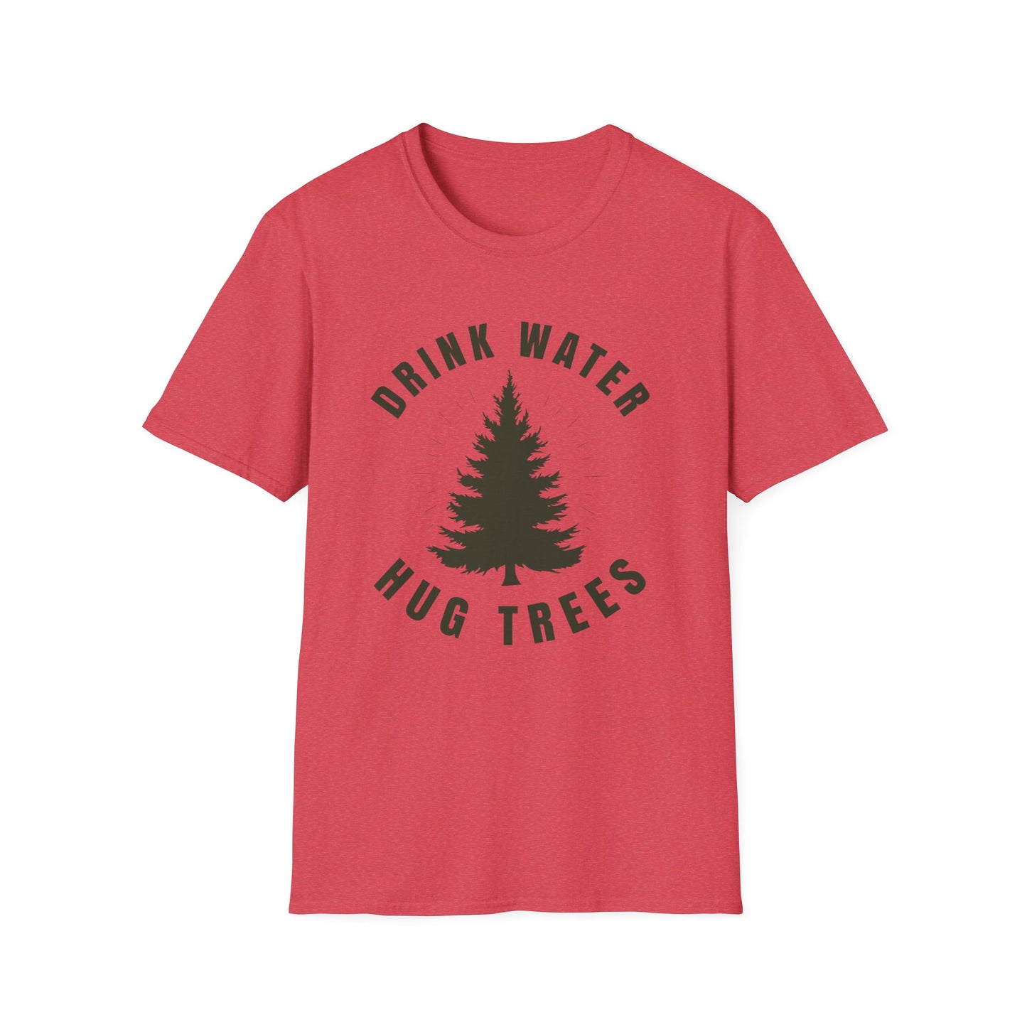 Drink Water Hug Trees T-Shirt — Nature Lover Eco Tee