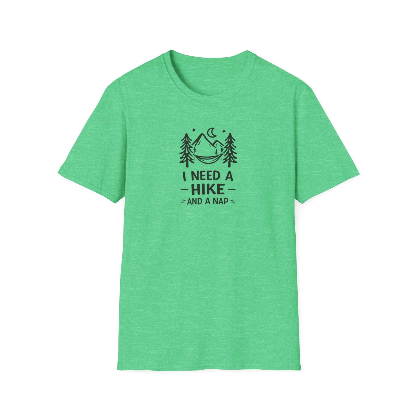 I Need a Hike and a Nap T-Shirt — Camping Graphic Tee for Outdoorsy Relaxation