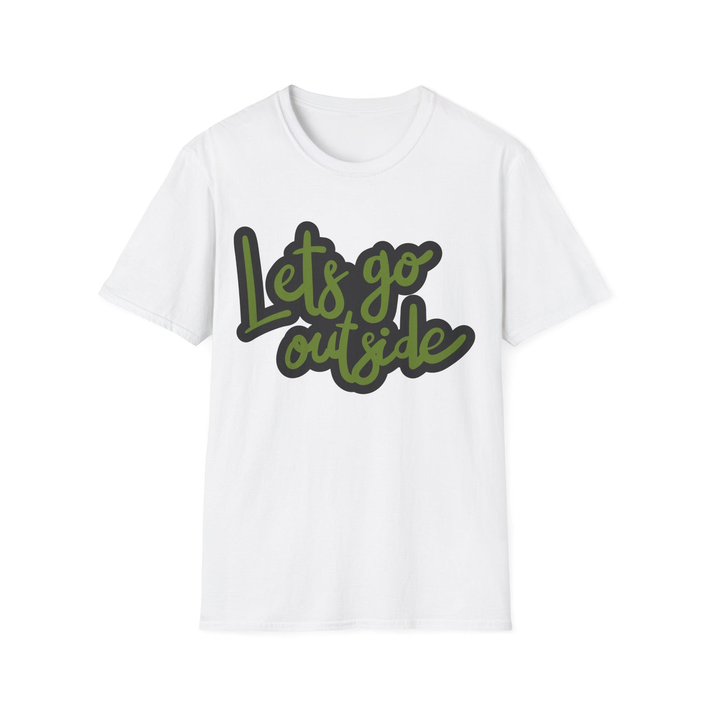 Lets Go Outside T-Shirt — Adventure Outdoor Graphic Tee