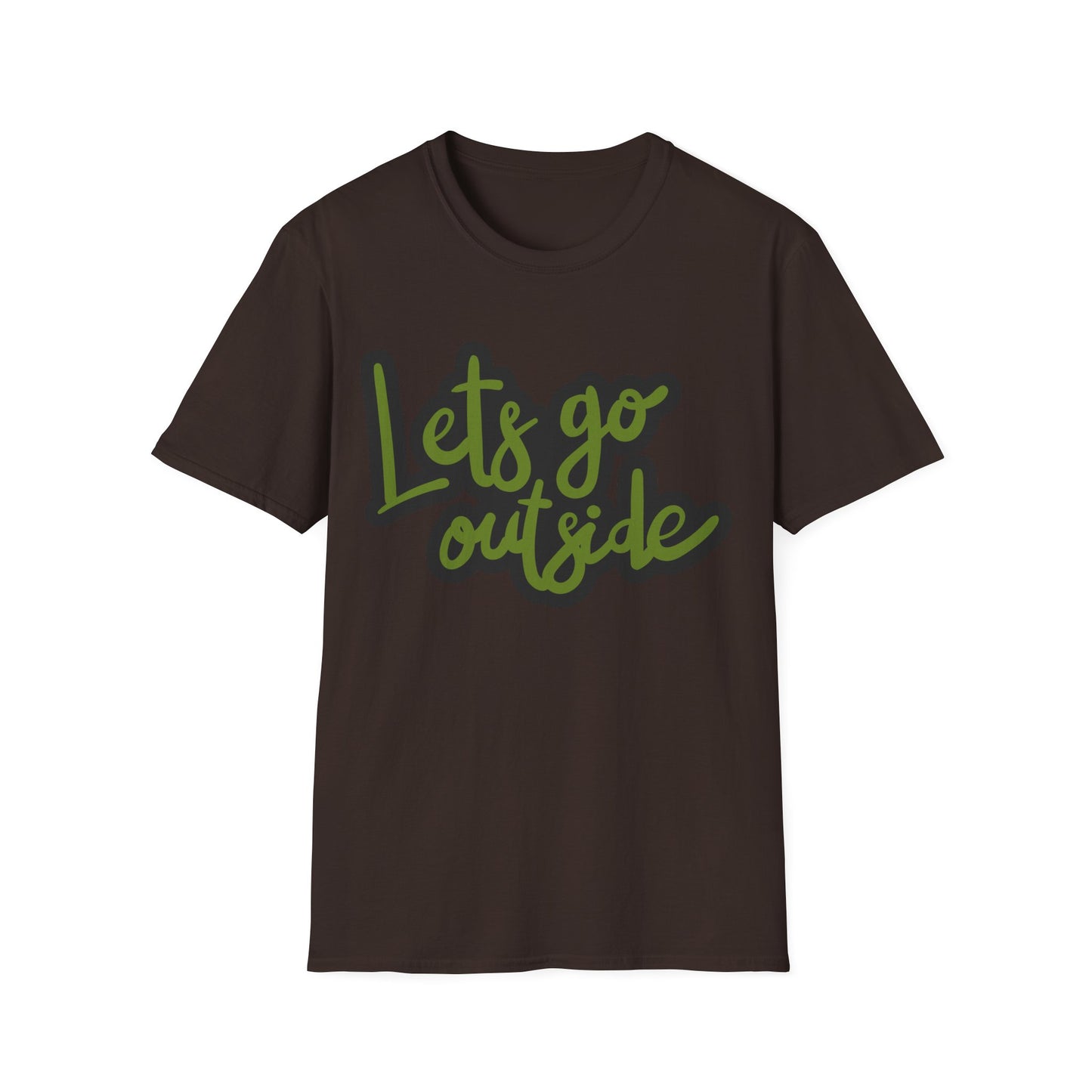 Lets Go Outside T-Shirt — Adventure Outdoor Graphic Tee