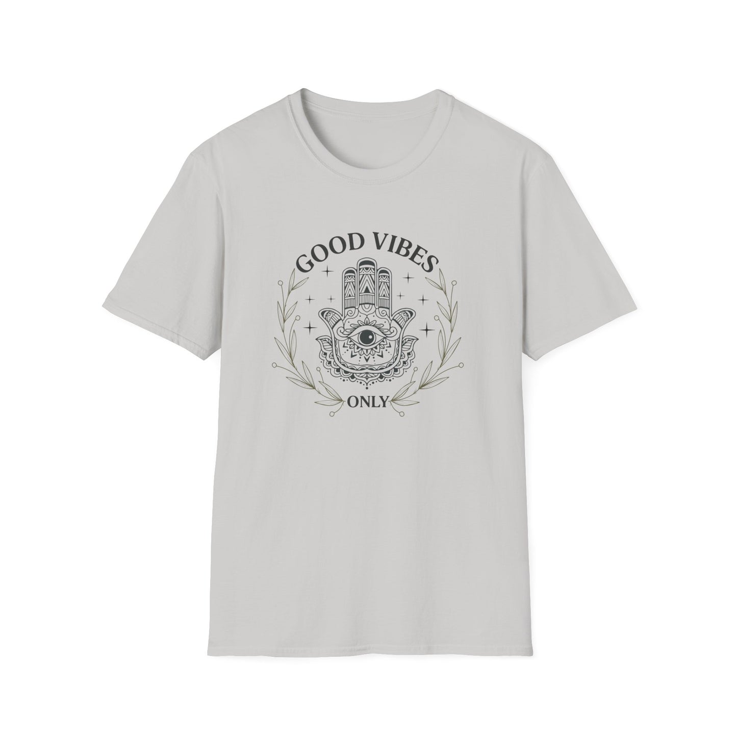 Good Vibes Hamsa T-Shirt — Spiritual Boho Graphic Tee