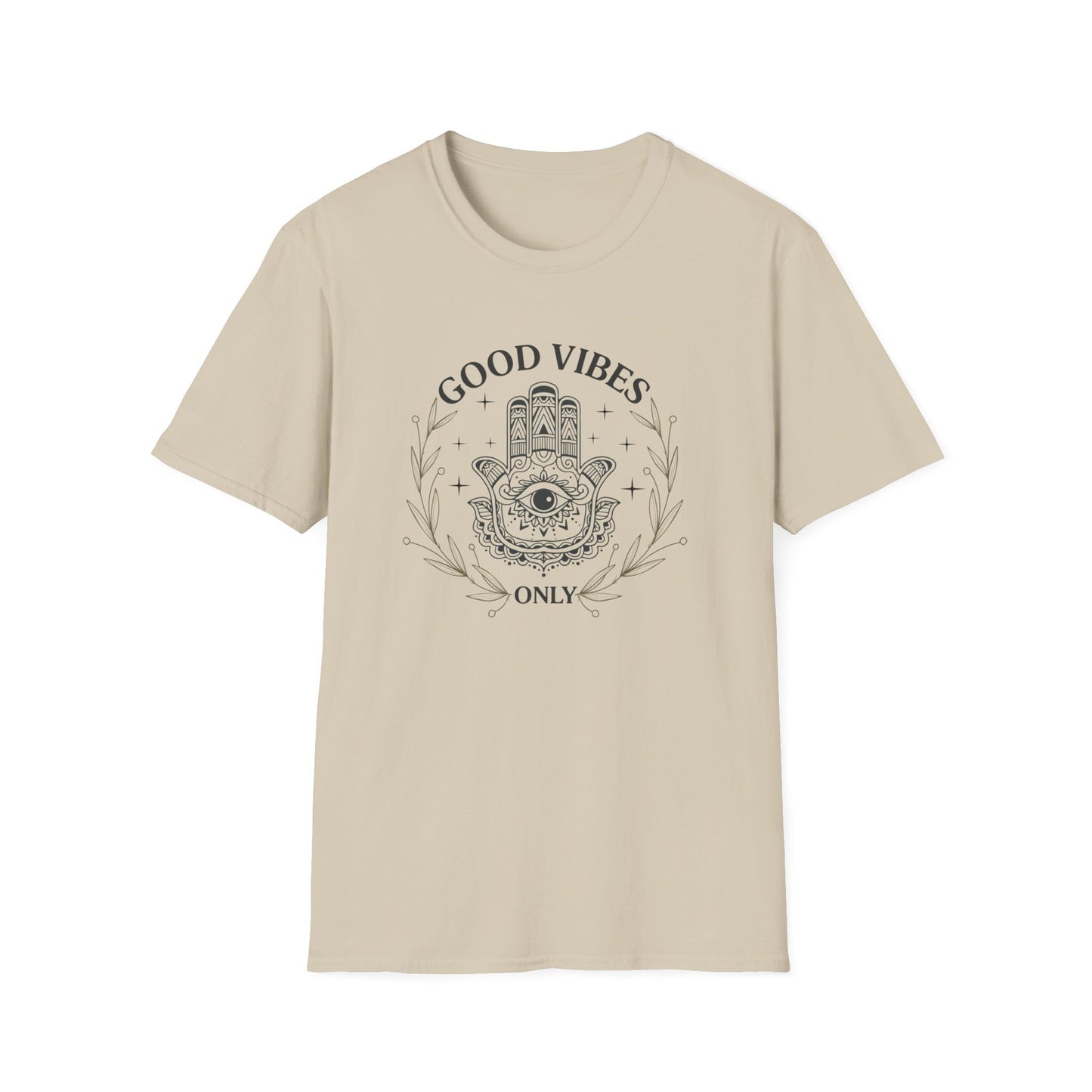 Good Vibes Hamsa T-Shirt — Spiritual Boho Graphic Tee