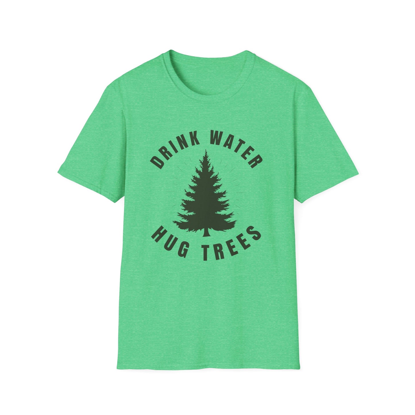 Drink Water Hug Trees T-Shirt — Nature Lover Eco Tee
