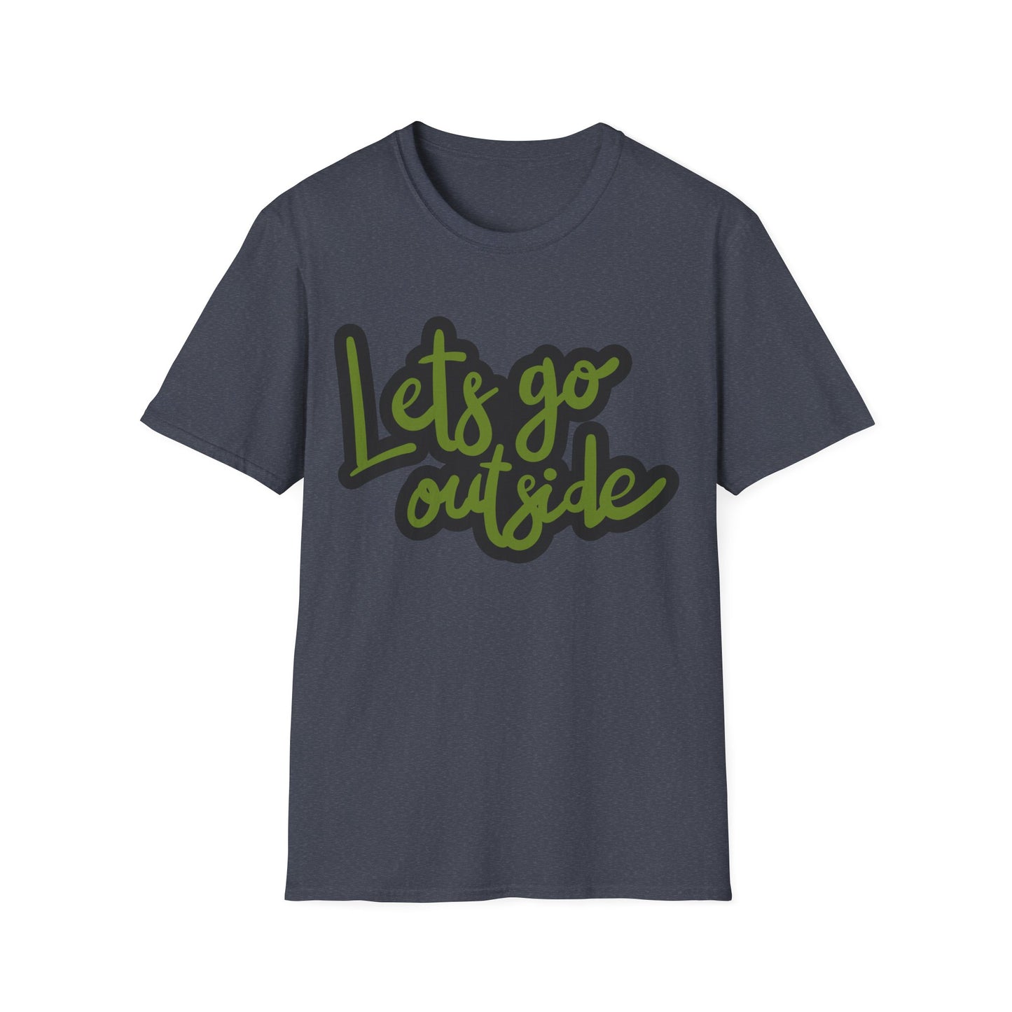 Lets Go Outside T-Shirt — Adventure Outdoor Graphic Tee