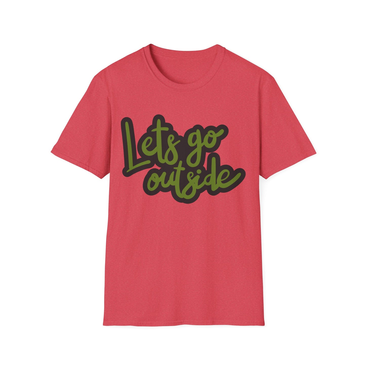 Lets Go Outside T-Shirt — Adventure Outdoor Graphic Tee