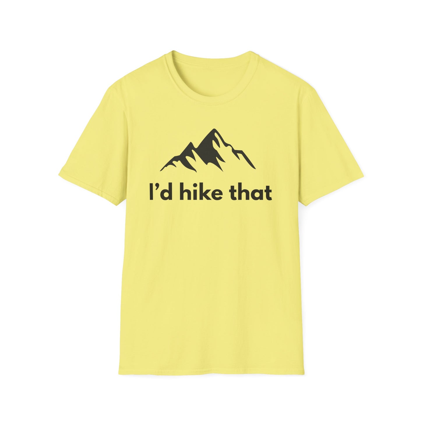 Hiking T-Shirt — "I'd Hike That" Mountain Graphic Tee