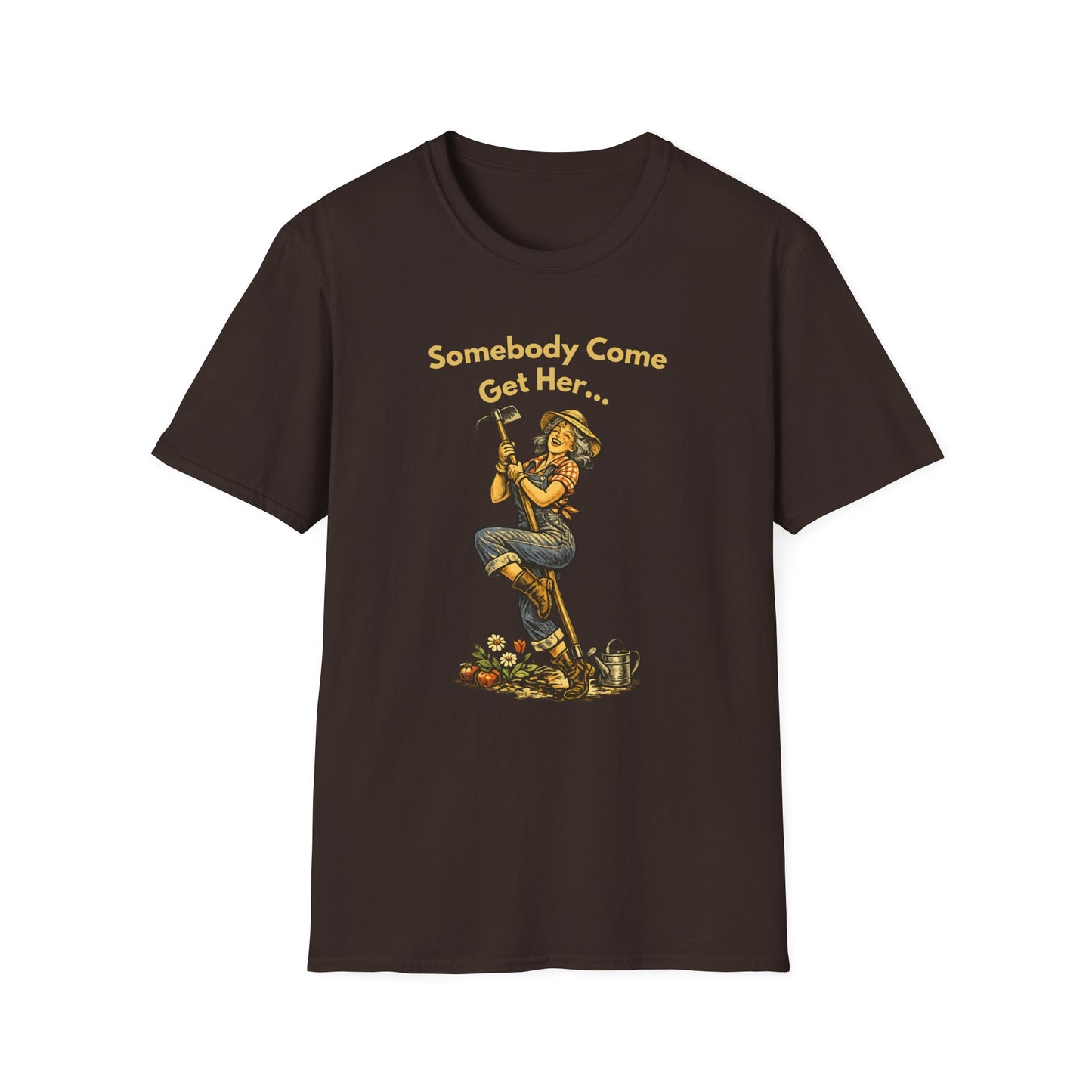 T-Shirt — “Somebody Come Get Her” Vintage Carpenter Graphic Tee