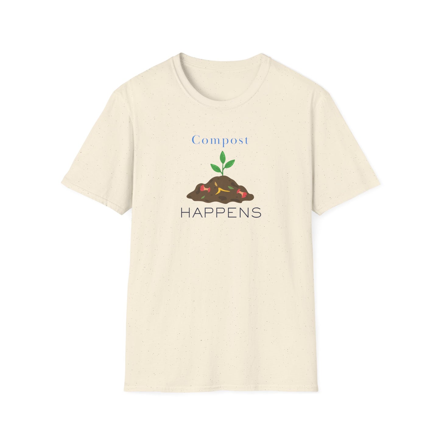 Compost Happens T-Shirt – Funny Gardening Tee with Sprout Graphic