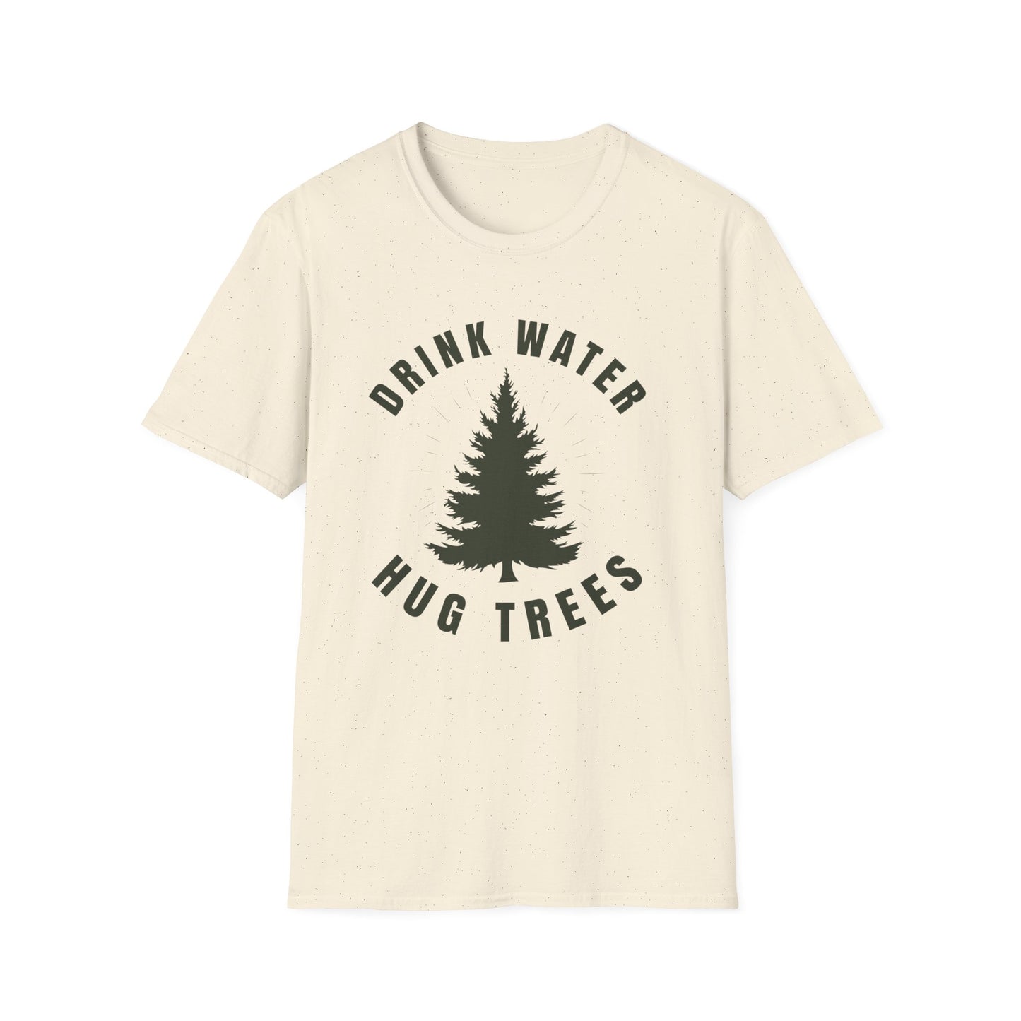 Drink Water Hug Trees T-Shirt — Nature Lover Eco Tee
